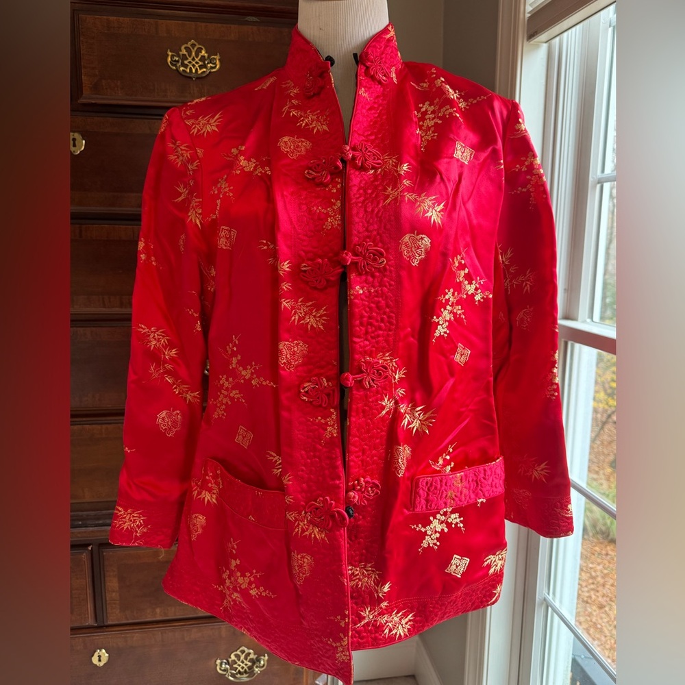 Vintage Silk Reversible, Asian Evening Jacket